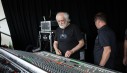 George at mixing console