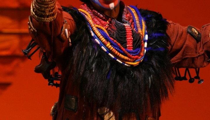 Tshidi Manye as Rafiki. Photo by Joan Marcus.