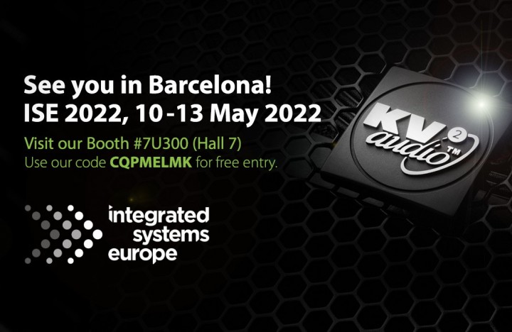 KV2 Audio at ISE 2022 in Barcelona