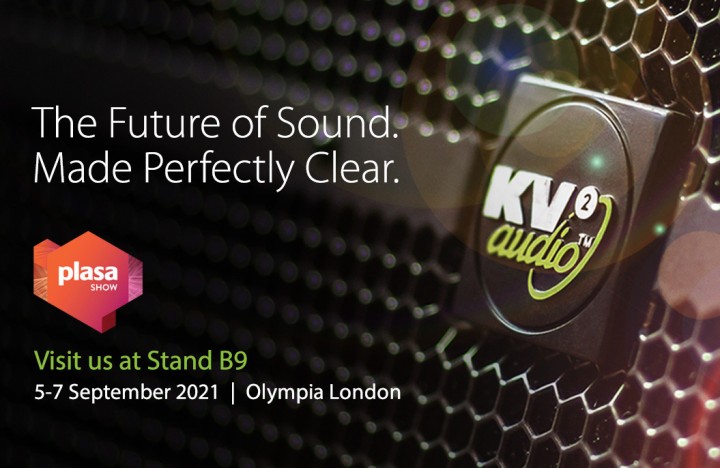 KV2 Audio primes demo room at PLASA 2021