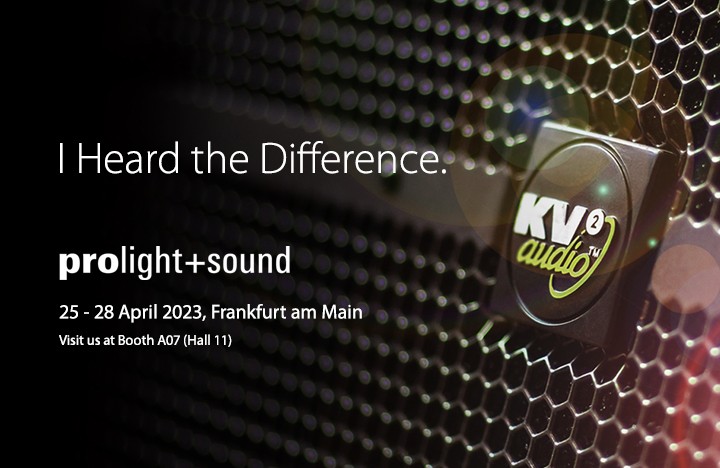 KV2 Audio mostrará su nuevo sistema ESR106 en ProLight + Sound 2023