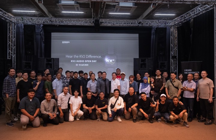 KV2 Audio cuts through the noise with Jakarta open day demos