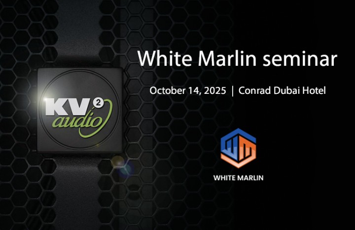 KV2 Audio to Feature in Exclusive White Marlin Seminar in Dubai