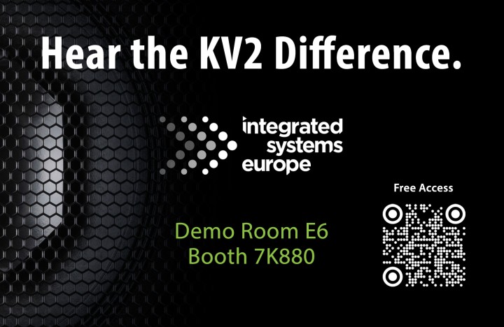 KV2 Audio debuts revolutionary demo room at ISE 2026