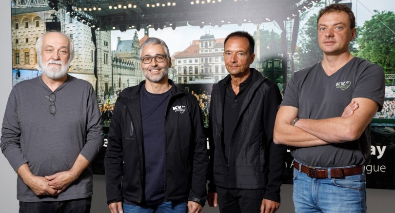 George Krampera snr., Stefano Trevisan, Wolfgang Salzbrenner, George Krampera jr.